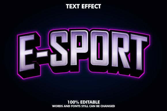 Crafting a Digital Arena: The E-sport Text Effect for Logotypes