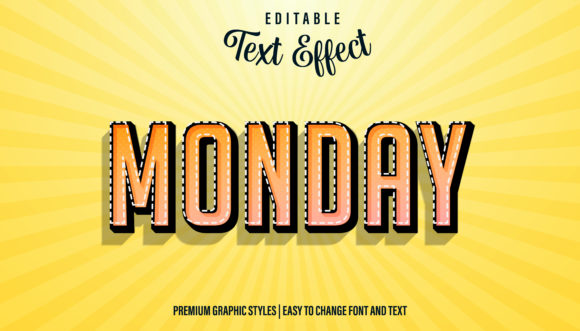 Day of the Week-Illustrator Text Effect: A Designer's Guide