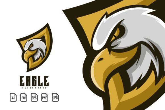 Eagle Mascot Logo: Bold Vector Template for Any Project