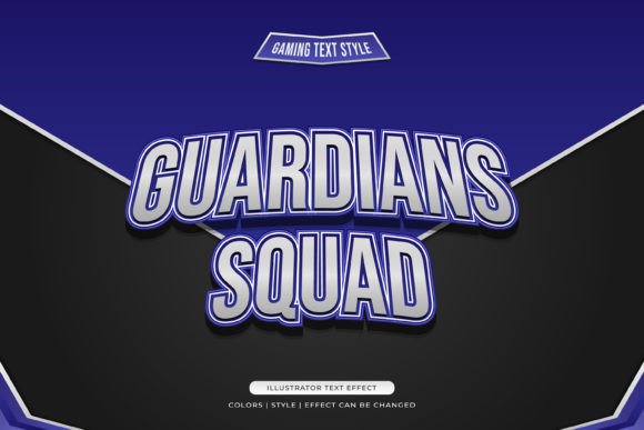 Guardians Squad Text Style Effect: Bold & Editable Design