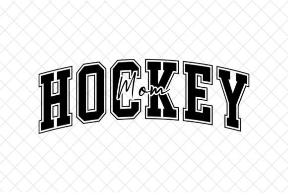 Hockey Mom PNG Design: The Mama Varsity SVG Style