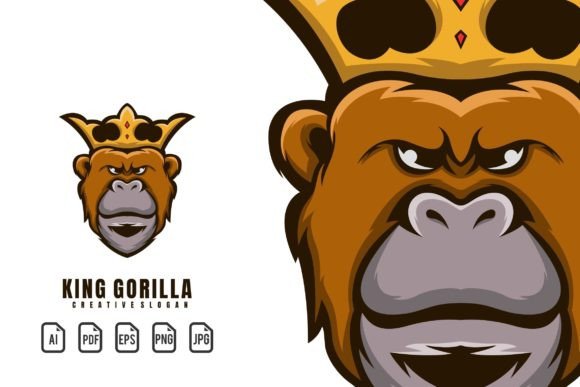 King Gorilla Mascot Logo: A Bold Identity for Brands That Dominate