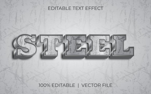 Mastering Text Effect Design with the Steel Word