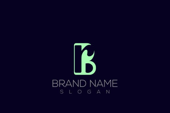 Modern Letter Rb or Br Logo Design for Branding