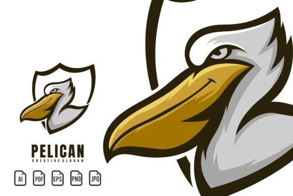 Pelican Mascot Logo: A Bold Graphic for Dynamic Brands