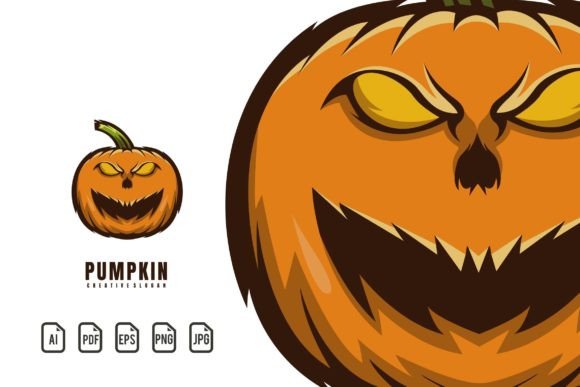 Pumpkin Mascot Logo: A Vector Template for Bold Branding
