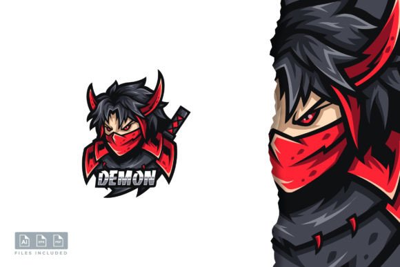 Unleash Your Brand's Edge with the Demon Logo Template