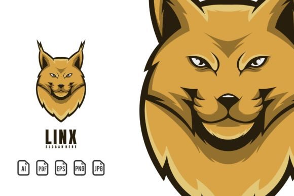 Unleash Your Brand's Edge with the Linx Mascot Logo Template