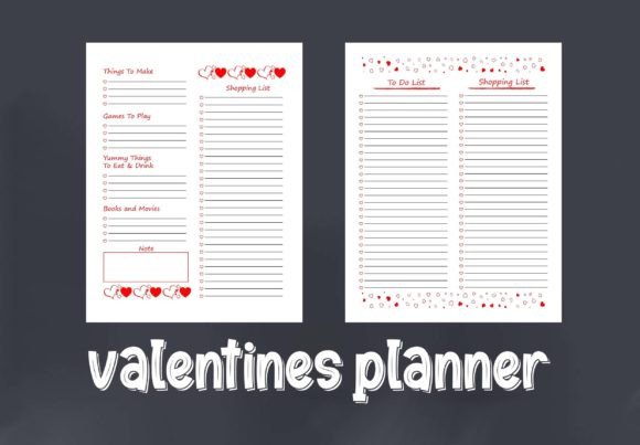 Valentines Planner Printable for KDP: Your February Game Changer