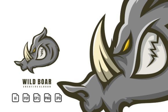 Wild Boar Mascot Logo: A Bold Emblem for Fierce Branding