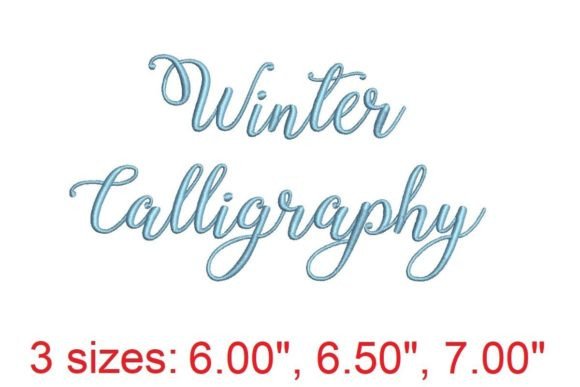 Winter Calligraphy: An Embroidery Font for Sophisticated Craft